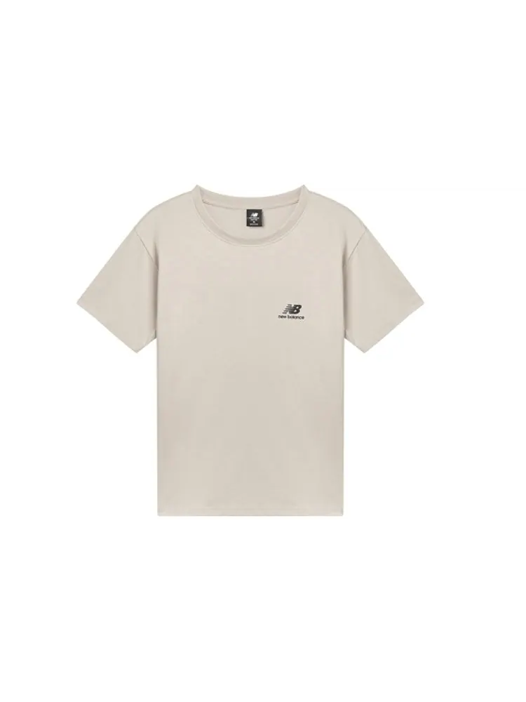 Футболка New Balance Graphic Print Tee 'Beige Blue' — изображение 2 из 2, бежевый