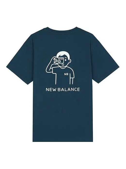 Футболка New Balance x Noritake Unisex Printing Dark-Blue — изображение 1 из 2, темно-синий