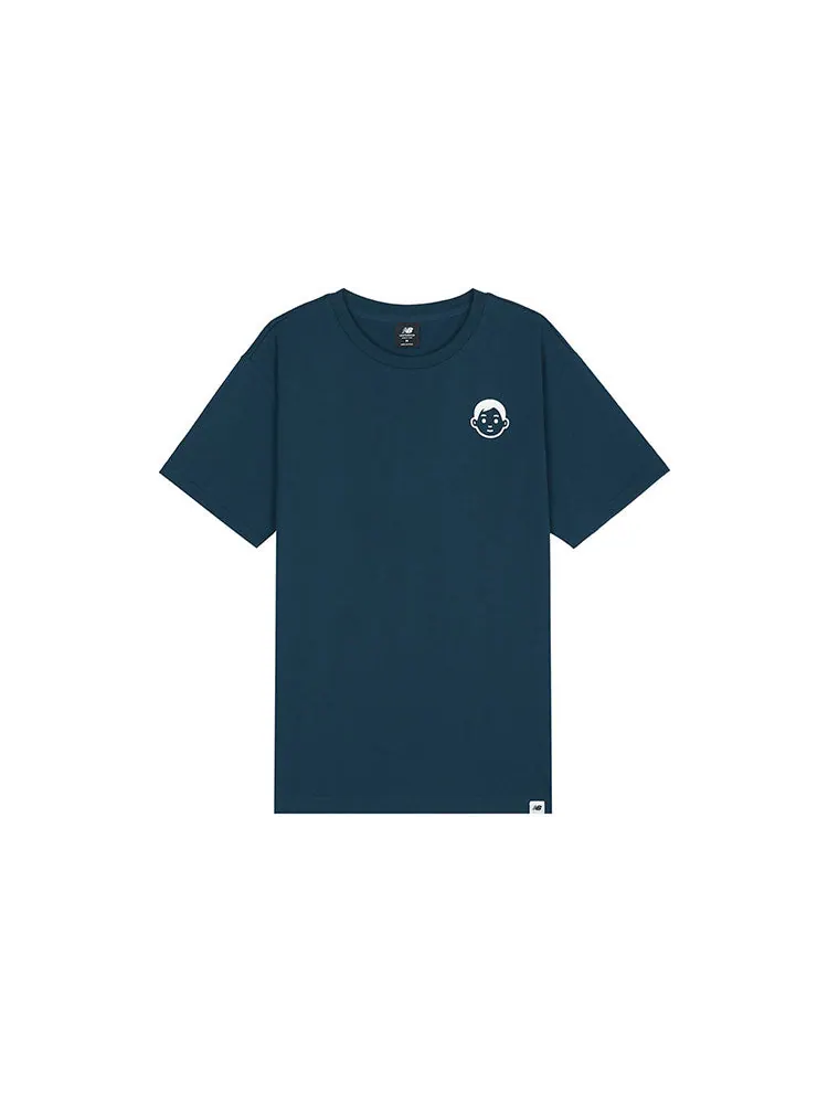 Футболка New Balance x Noritake Unisex Printing Dark-Blue — изображение 2 из 2, темно-синий