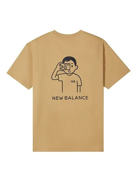 Футболка New Balance x Noritake Unisex Printing Round-neck Yellow — изображение 1 из 3, желтый
