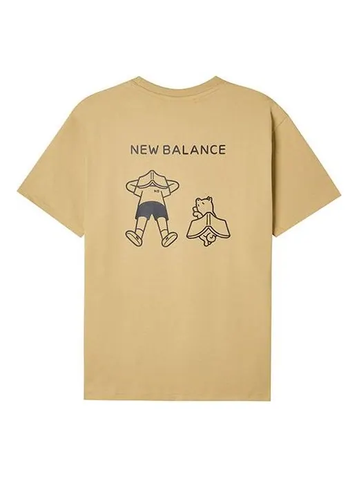 Футболка New Balance x Noritake Crossover Funny Pattern Sports Round Neck Short Sleeve Unisex Yellow — изображение 1 из 2