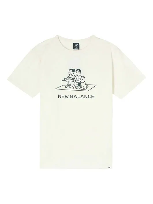 Футболка New Balance x Noritake Unisex Sports Tee White — изображение 1 из 3, белый