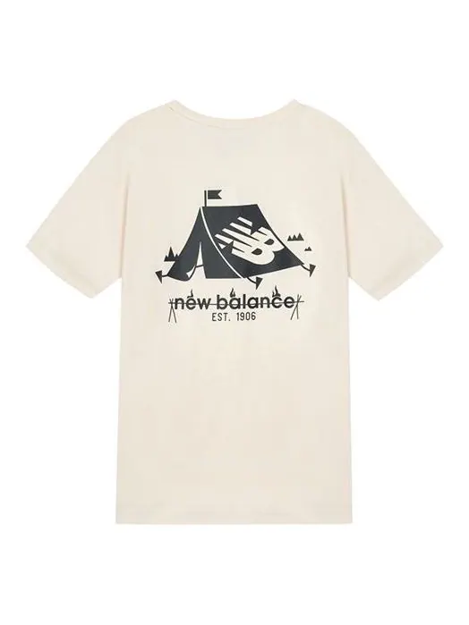 Футболка New Balance Safari Tee 'Cream White' — изображение 1 из 3, белый