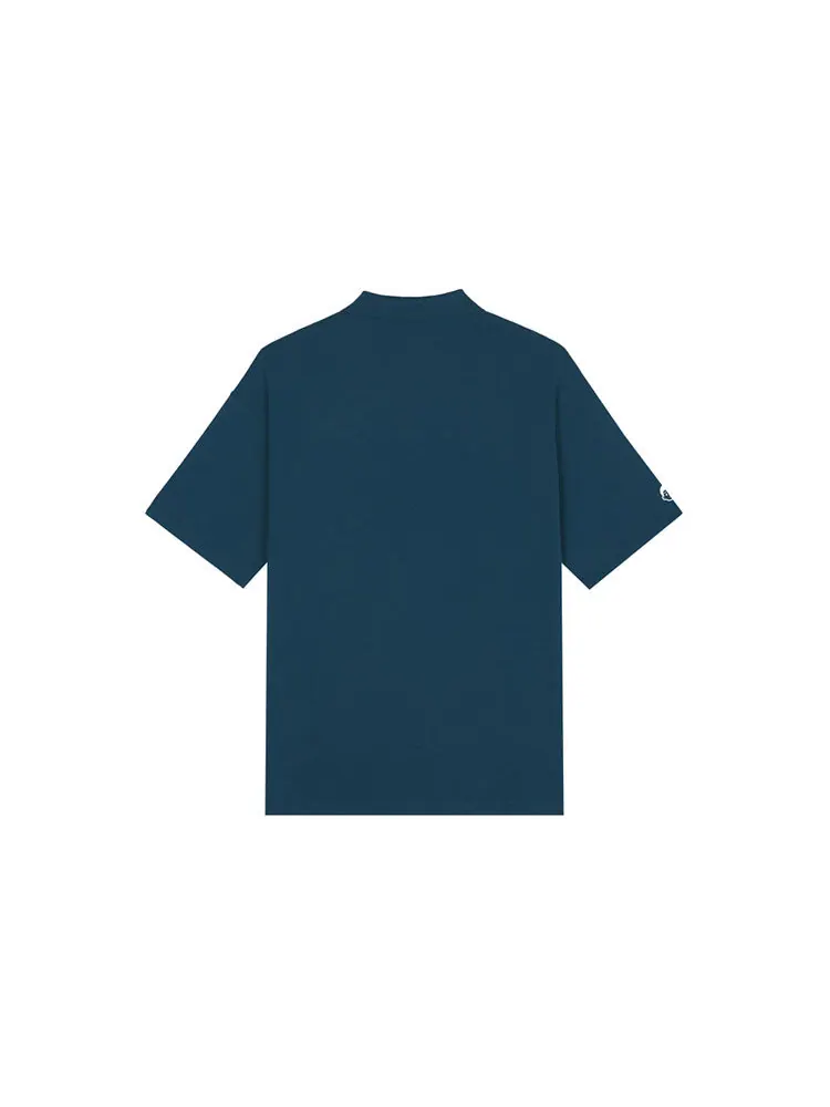 Поло New Balance x Noritake Short Sleeve Polo Shirt 'Blue' AMT12386-ECL — изображение 2 из 2, синий