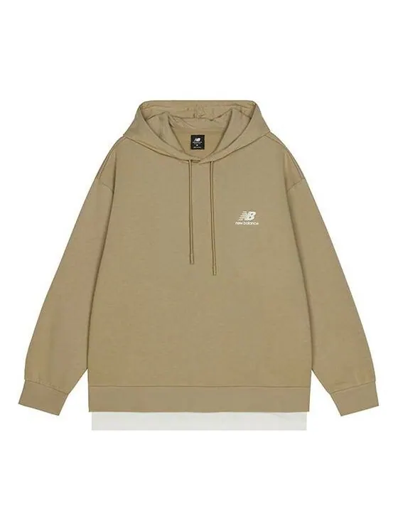 Толстовка с капюшоном с логотипом New Balance — изображение 1 из 4, хаки