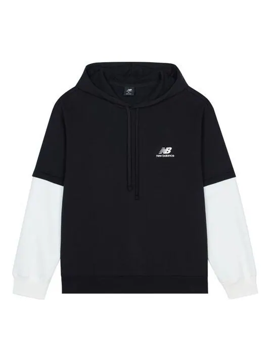 Толстовка New Balance Colorblock Shoulder Drop Couple Style Black — изображение 1 из 2, черный