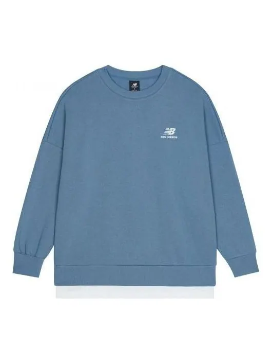 Свитер New Balance Logo Sweatshirt 'Blue'