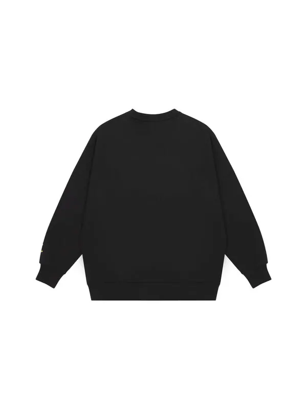 Толстовка New Balance Men's New Balance Logo Printing Knit Sports Round Neck Pullover Black — изображение 2 из 4, черный