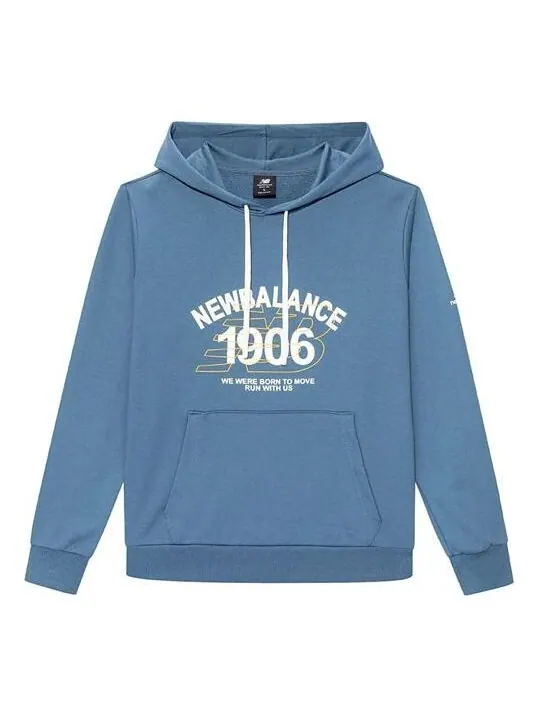 Толстовка New Balance Men's New Balance Alphabet Printing Sports Blue — изображение 1 из 2, синий