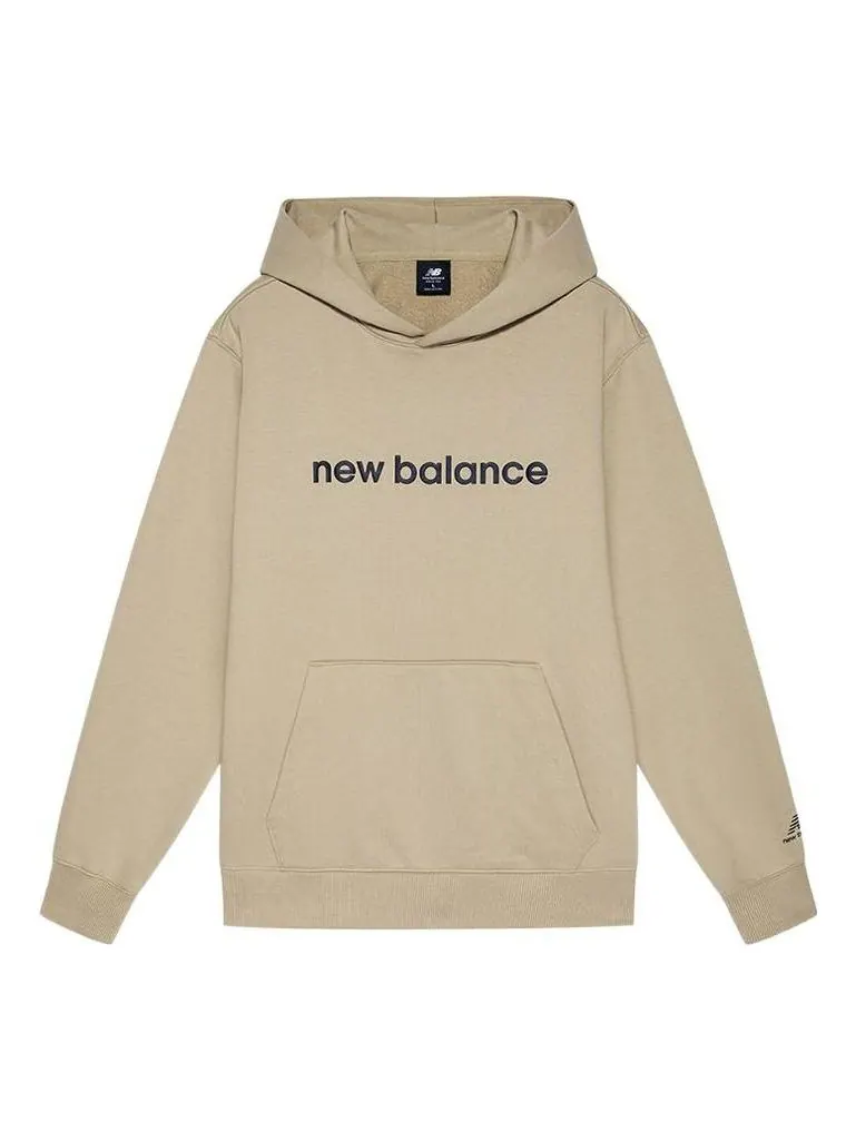 Куртка New Balance Logo Print Hoodie 'Beige' — изображение 1 из 2, бежевый