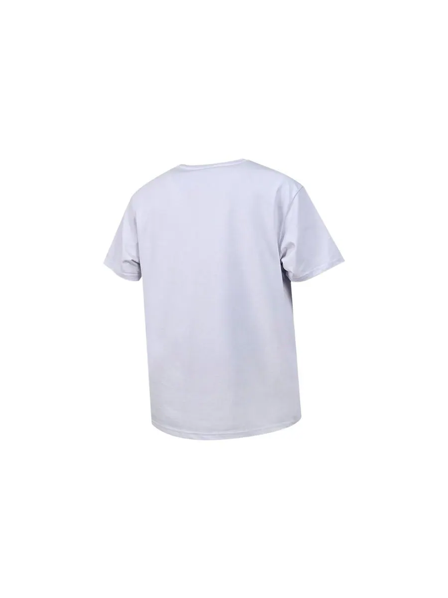 Футболка New Balance Logo Embroidered Knit Sports Round Neck Short Sleeve Couple Style Purple — изображение 2 из 3