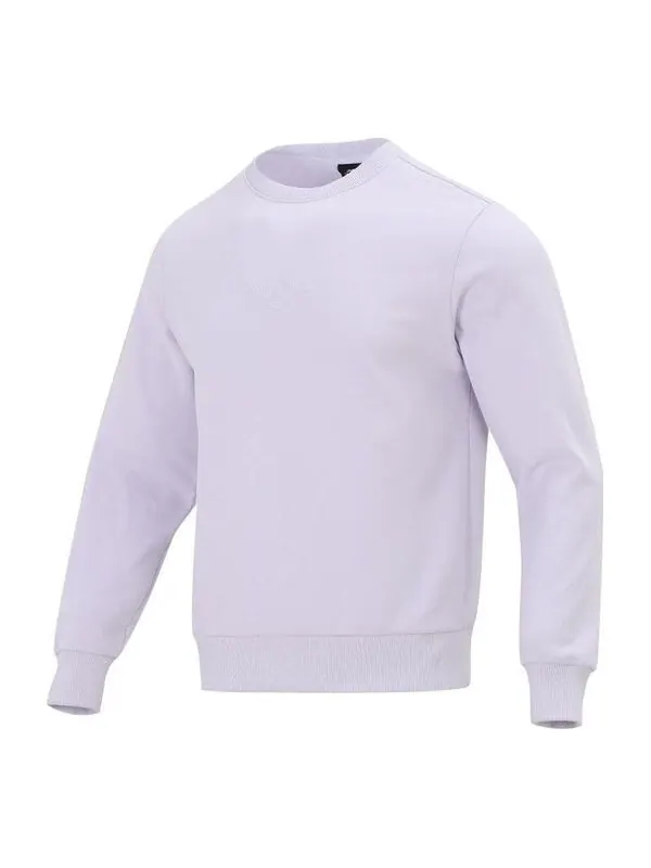 Толстовка New Balance Solid Color Sports Round Neck Pullover White — изображение 1 из 2, белый