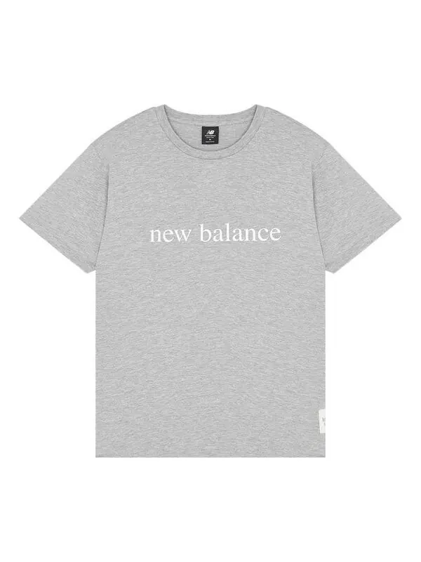 Футболка с логотипом Essentials New Balance — изображение 1 из 2, серый