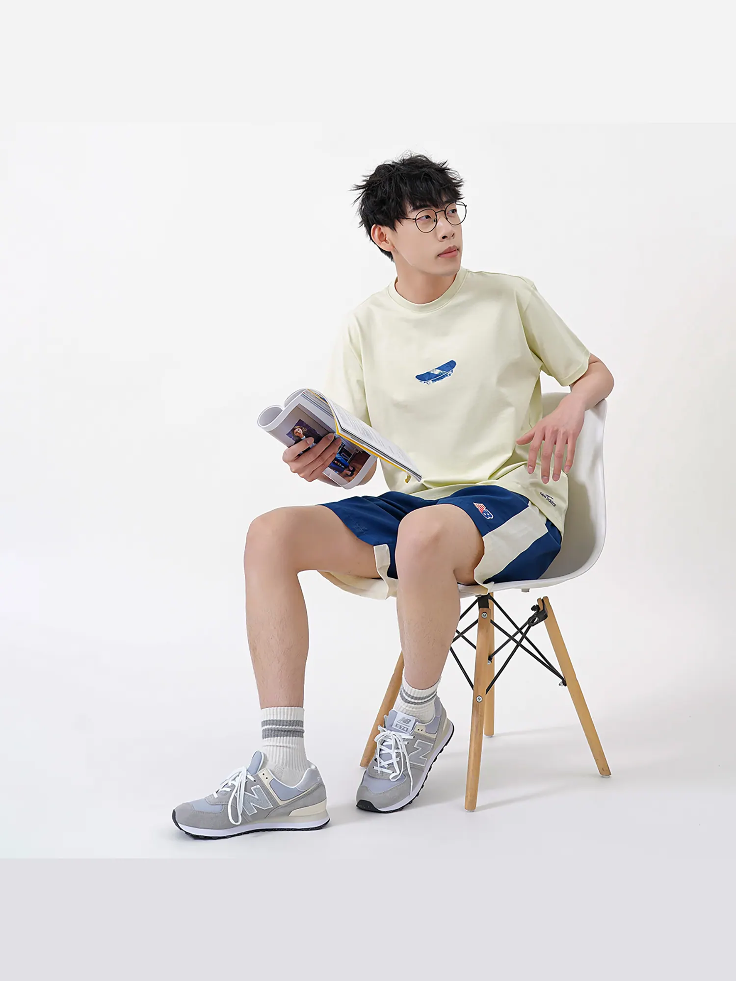 Футболка New Balance ANB SS22 Men's — изображение 4 из 9, желтый зеленый