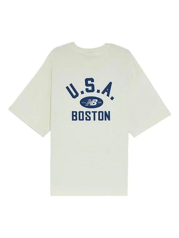 Футболка boston New Balance — изображение 1 из 2, белый/синий
