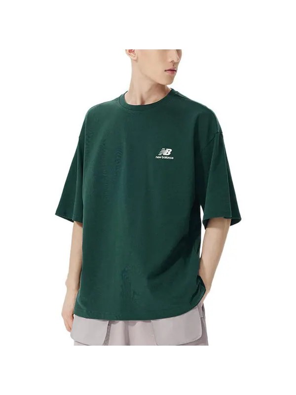 Футболка с графическим принтом в стиле лайфстайл New Balance — изображение 4 из 4, зеленый/красный/синий