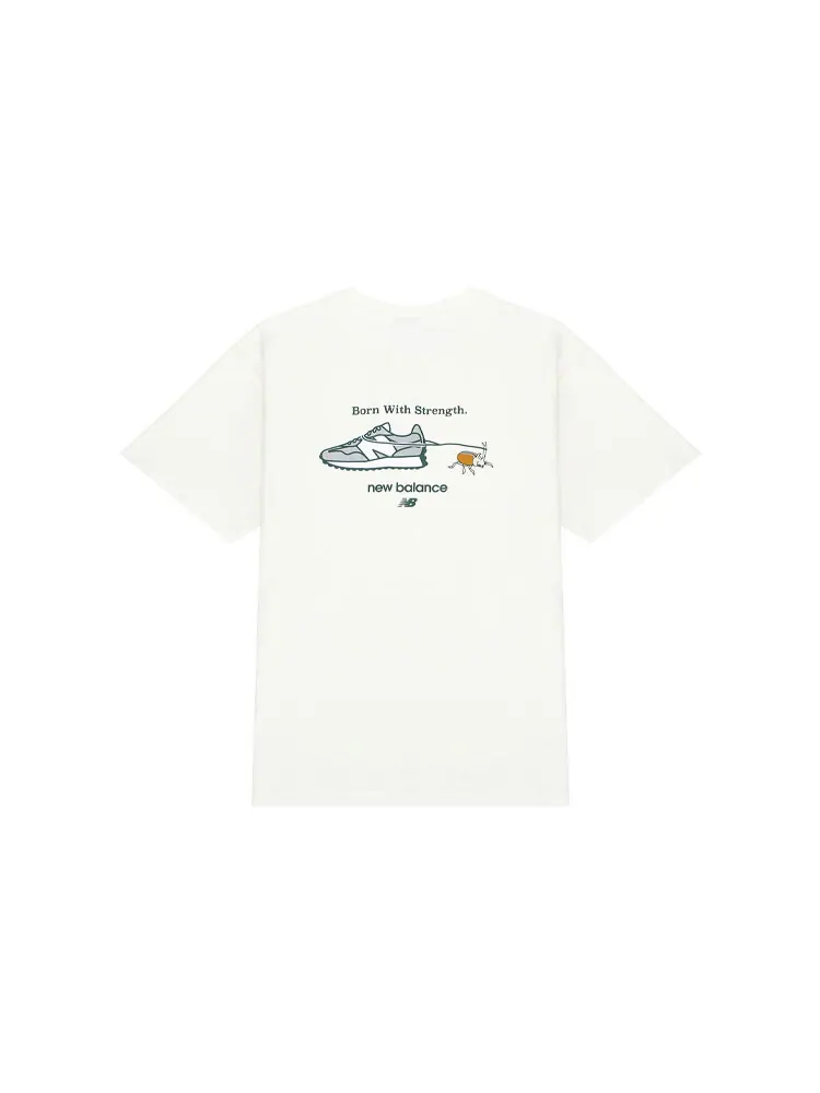 Футболка New Balance Men's — изображение 2 из 8, бежевый