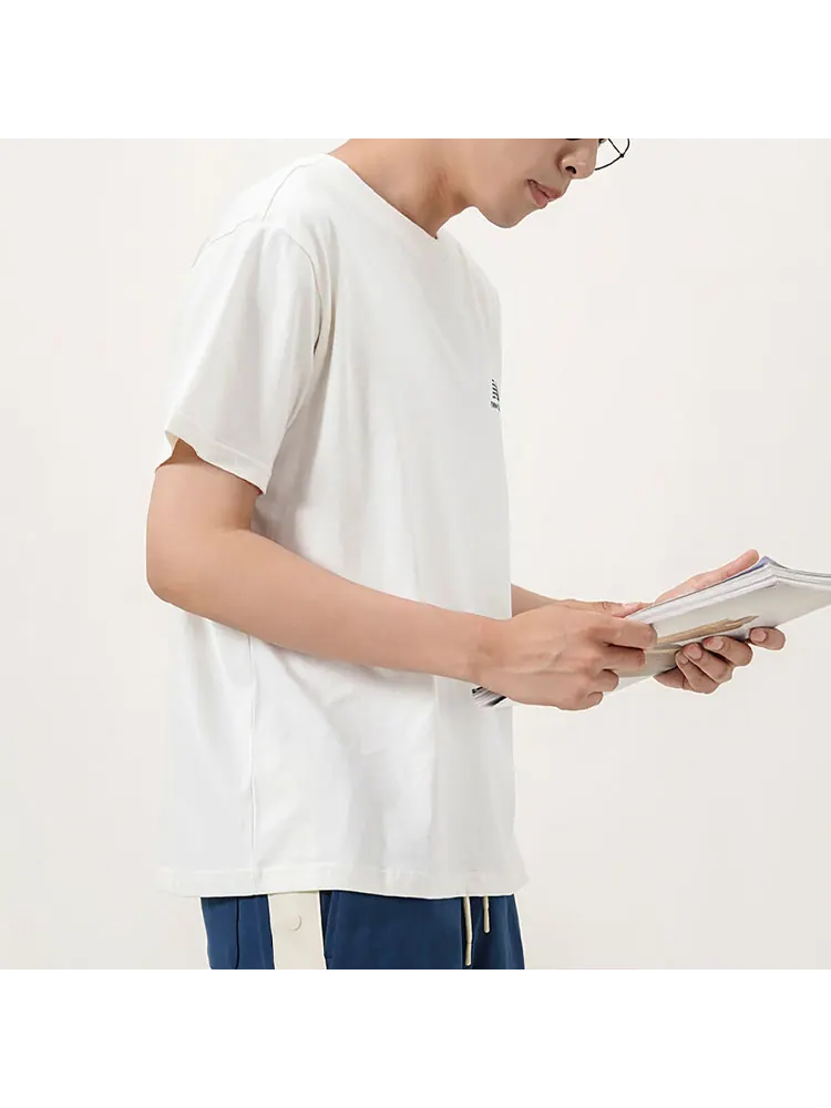 Футболка New Balance Men's — изображение 6 из 8, бежевый