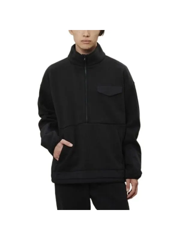 Куртка met24 полумолния пуловер New Balance — изображение 2 из 4, черный