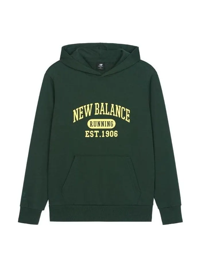 Худи New Balance Logo Sportswear Hoodie 'Green Yellow' — изображение 1 из 1, зеленый