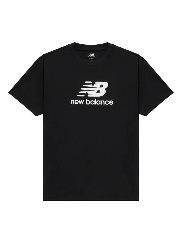 Футболка с логотипом Essential New Balance — изображение 1 из 2, черный