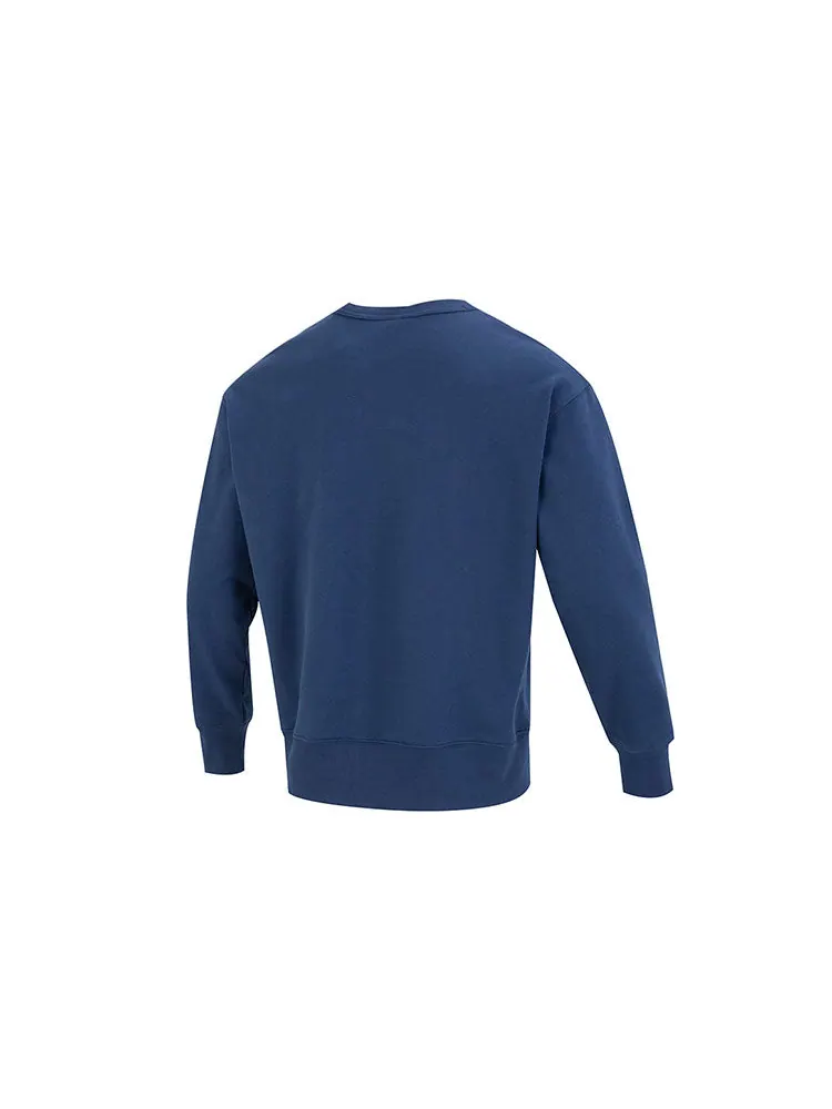 Спортивная толстовка New Balance NBSC Crew Sweatshirt 'Navy' AMT31556-NNY — изображение 2 из 4, темно-синий