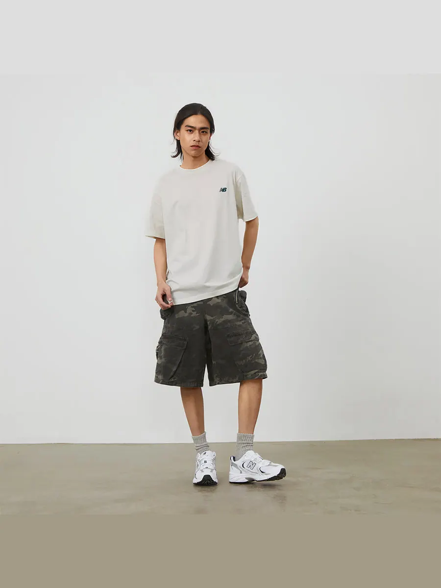 Футболка New Balance NB Athletics T-Shirt 'White' — изображение 5 из 7, белый