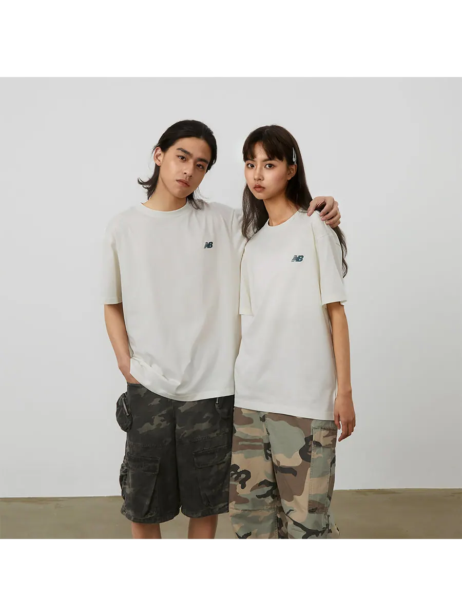 Футболка New Balance NB Athletics T-Shirt 'White' — изображение 6 из 7, белый