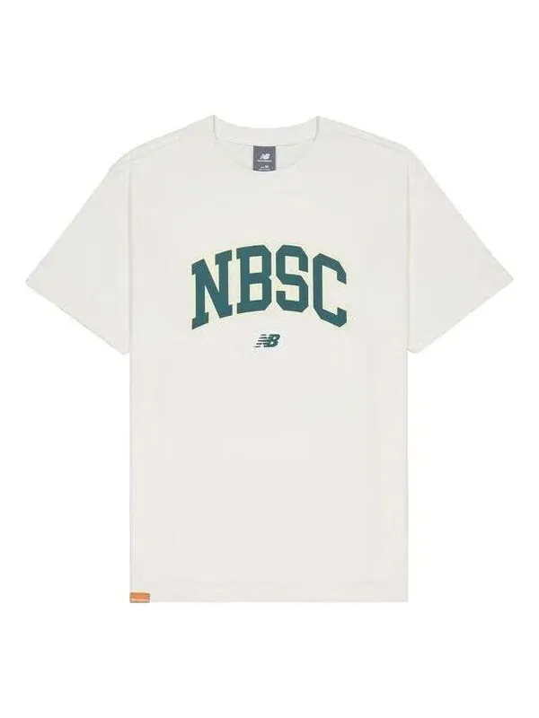 Футболка с большим рисунком nbsc New Balance — изображение 1 из 2, белый/зеленый