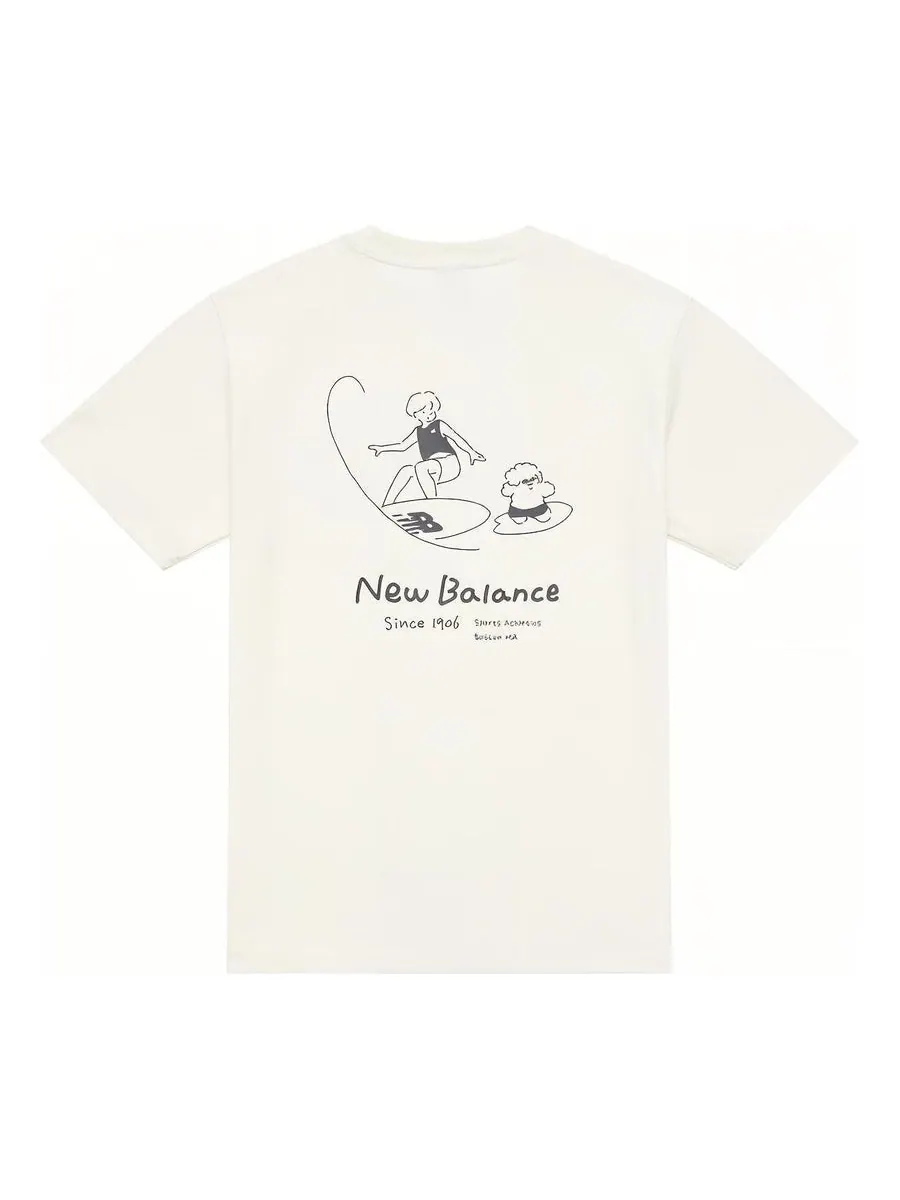 Футболка New Balance x Tombonia Graphic T-shirt Lifestyle 'White' — изображение 1 из 8, белый