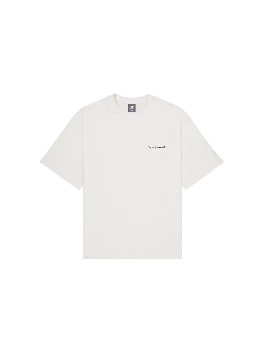 Футболка New Balance Skate Print Graphic T-shirt 'White' — изображение 2 из 2, белый