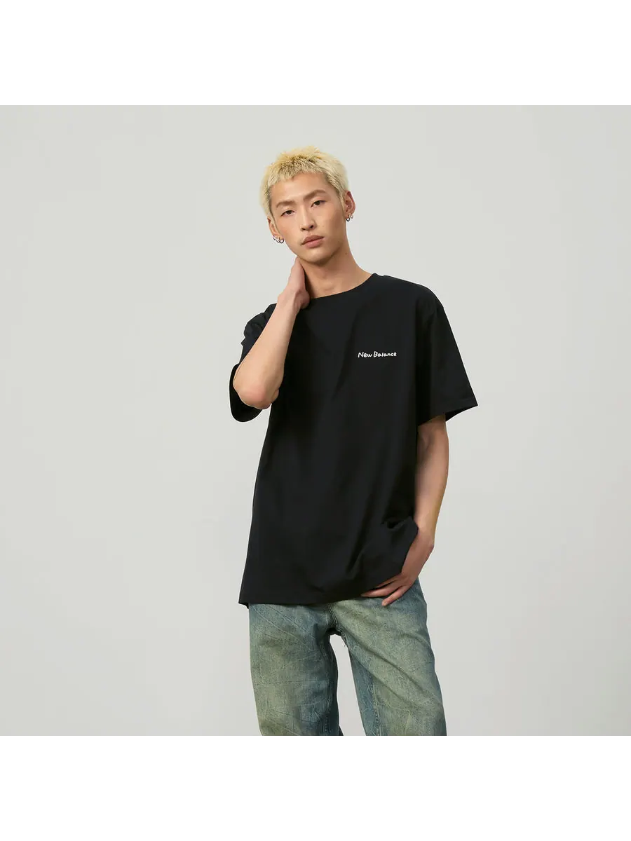 Футболка New Balance Hiking Graphic T-Shirt 'Black' — изображение 7 из 8, черный