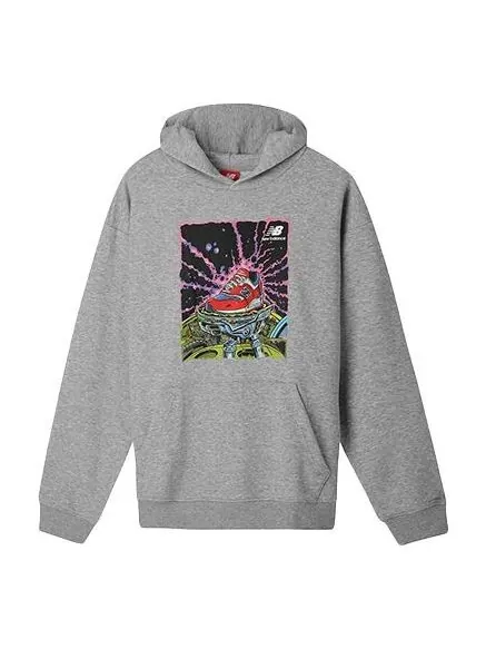 Толстовка New Balance Printing Logo Gray — изображение 1 из 2, серый