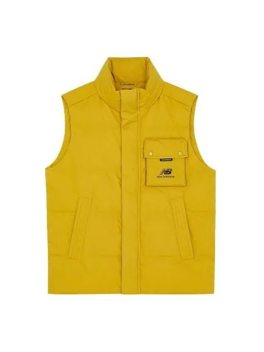Жилет New Balance Windproof Puffer Vest 'Yellow' — изображение 1 из 2, желтый