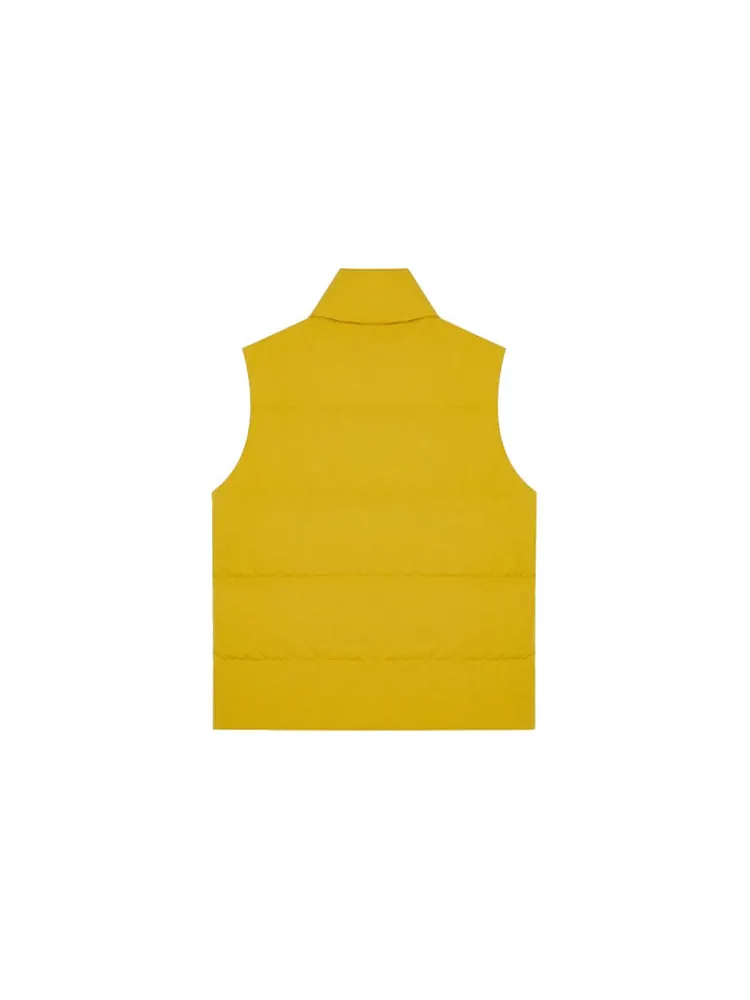Жилет New Balance Windproof Puffer Vest 'Yellow' — изображение 2 из 2, желтый