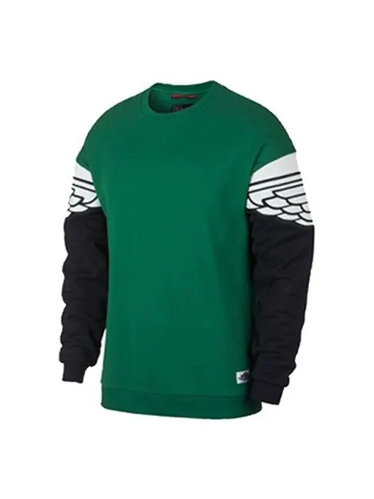 Толстовка Men's Air Jordan Round Neck Sports Green — изображение 1 из 2, зеленый