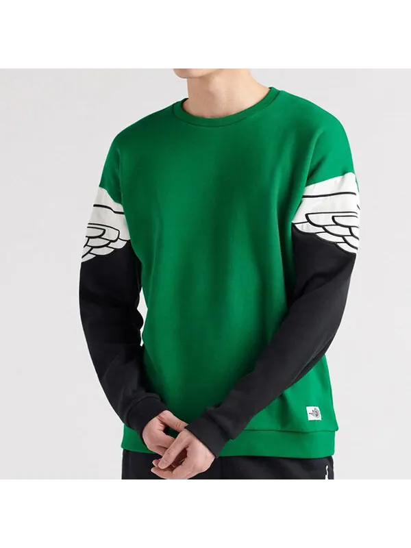 Толстовка Men's Air Jordan Round Neck Sports Green — изображение 2 из 2, зеленый