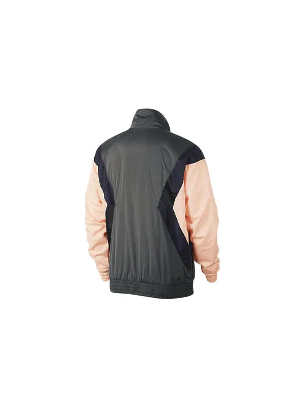 Куртка Air Jordan Flight Casual Sports Long Sleeve Stand Collar Jacket Grey/Pink — изображение 2 из 4, серый/розовый