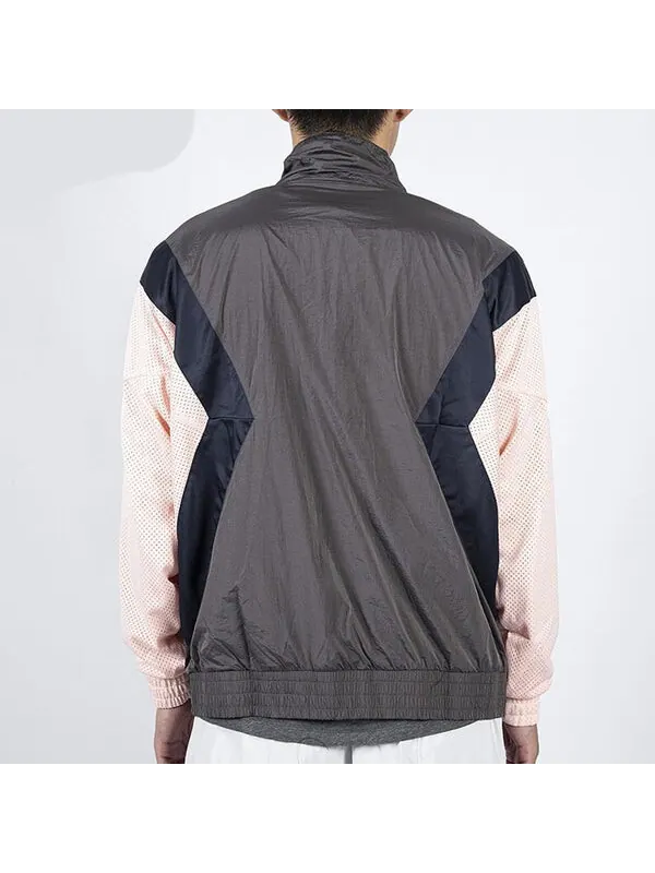 Куртка Air Jordan Flight Casual Sports Long Sleeve Stand Collar Jacket Grey/Pink — изображение 4 из 4, серый/розовый