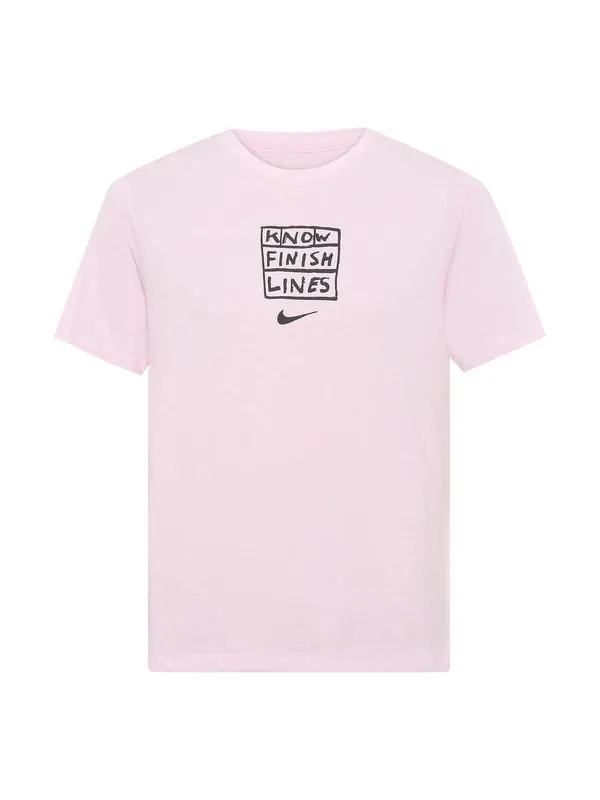 Футболка dri-fit casual sports running short sleeve pink Nike — изображение 1 из 2, розовый