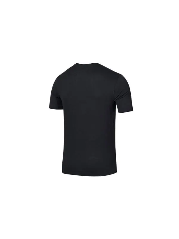 Футболка dri-fit running quick dry breathable athleisure casual sports short sleeve black Nike — изображение 2 из 4, черный