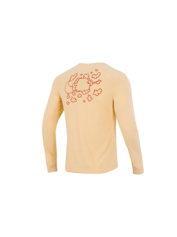 Футболка Men's Nike Basketball Training Sports Printing Breathable Long Sleeves Apricot Color — изображение 2 из 4, мульти