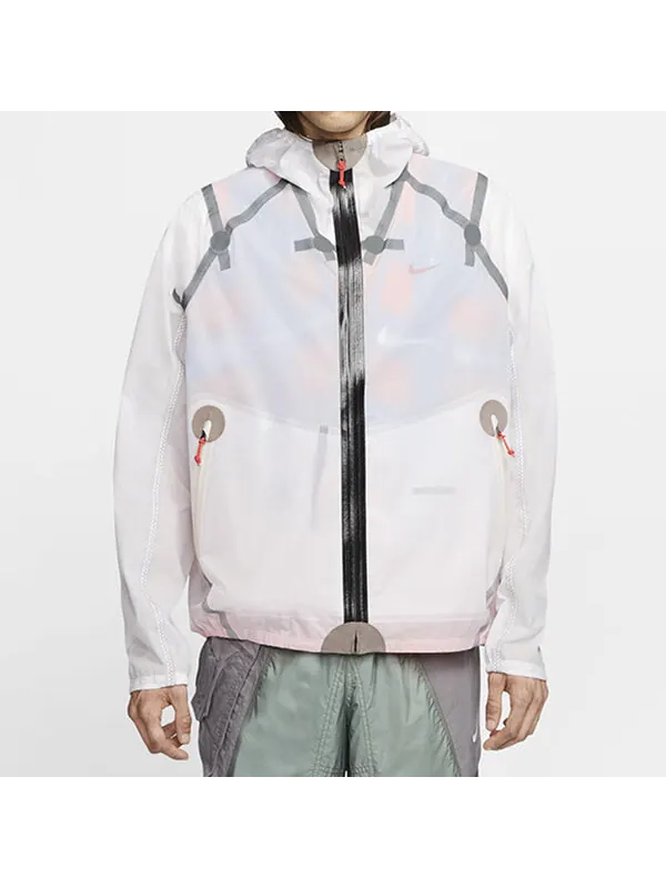 Куртка Nike Lab ISPA Inflate Jacket 'White Team Orange Soar' — изображение 3 из 4, белый/оранжевый