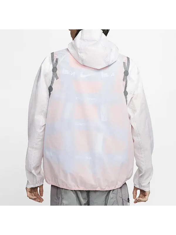 Куртка Nike Lab ISPA Inflate Jacket 'White Team Orange Soar' — изображение 4 из 4, белый/оранжевый