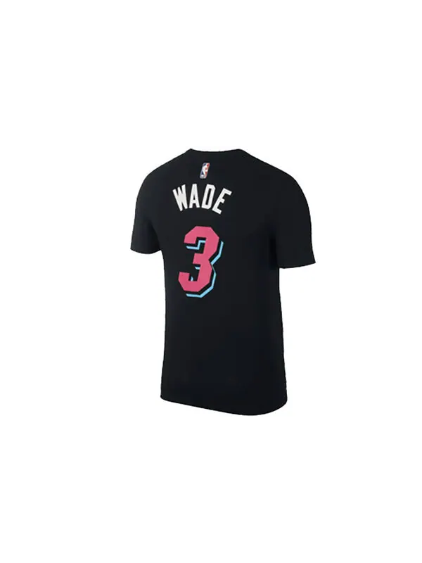 Футболка nba wade dwayne miami heat 18 19 сезон city limited джерси короткий рукав Nike — изображение 2 из 2, черный