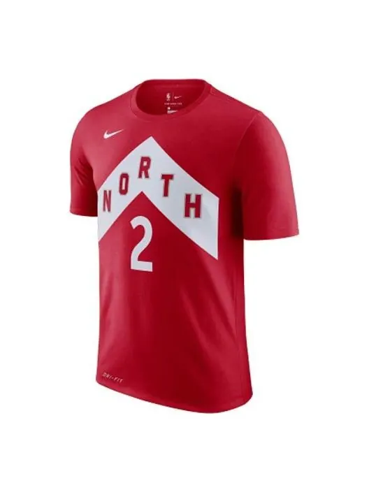 Футболка nba city edition toronto raptors leonard 2 'red' Nike — изображение 1 из 2, красный