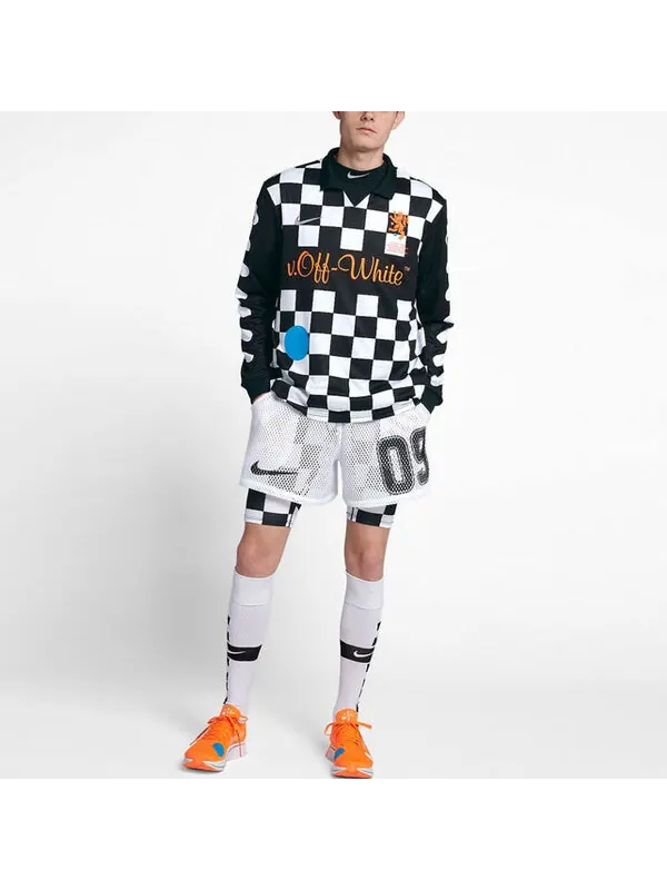 Спортивная футболка x off-white mercurial nrg x football jersey 'black total orange' Nike — изображение 3 из 4