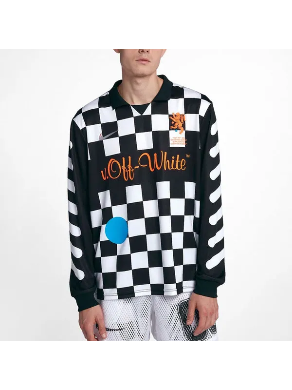 Спортивная футболка x off-white mercurial nrg x football jersey 'black total orange' Nike — изображение 4 из 4