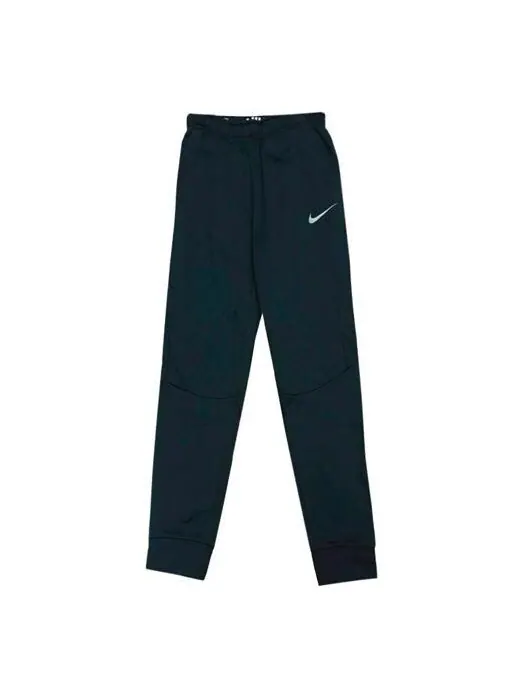 Брюки logo straight fleece lined casual sports pants black Nike — изображение 1 из 2, черный
