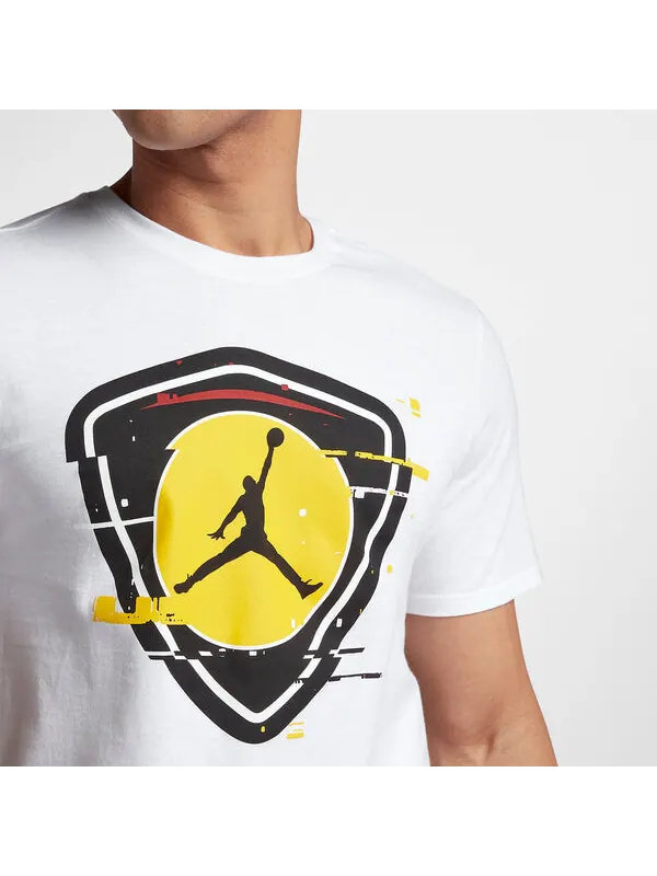 Футболка последний выстрел футболка Air Jordan — изображение 2 из 3, белый/желтый